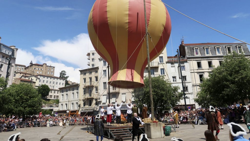 Festival des montgolfières à Annonay, en Ardèche, Rhône-alpes Auvergne